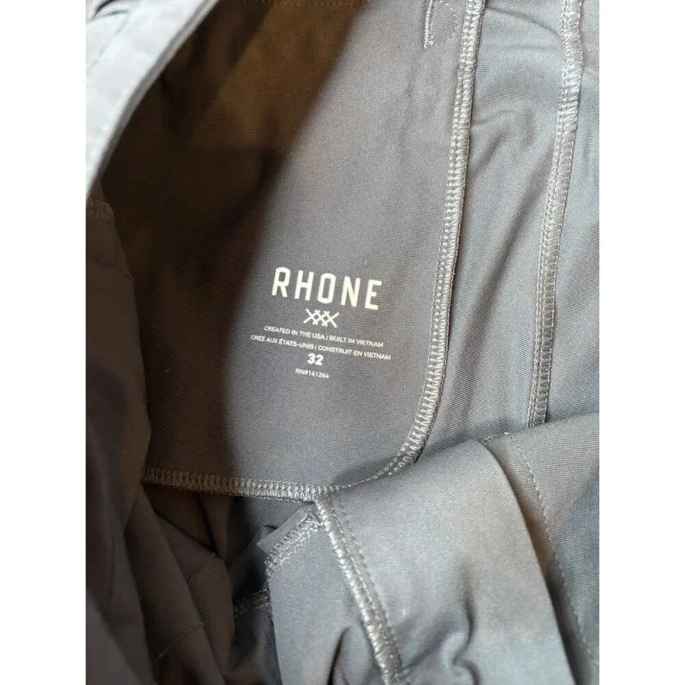 Rhone Men’s 32 Gray Commuter Performance Golf Shorts Stretch Chino Tech